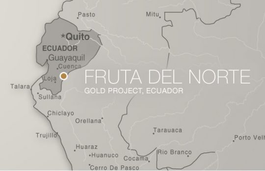 Outotec to deliver gold processing technology to Fruta Del Norte in Ecuador