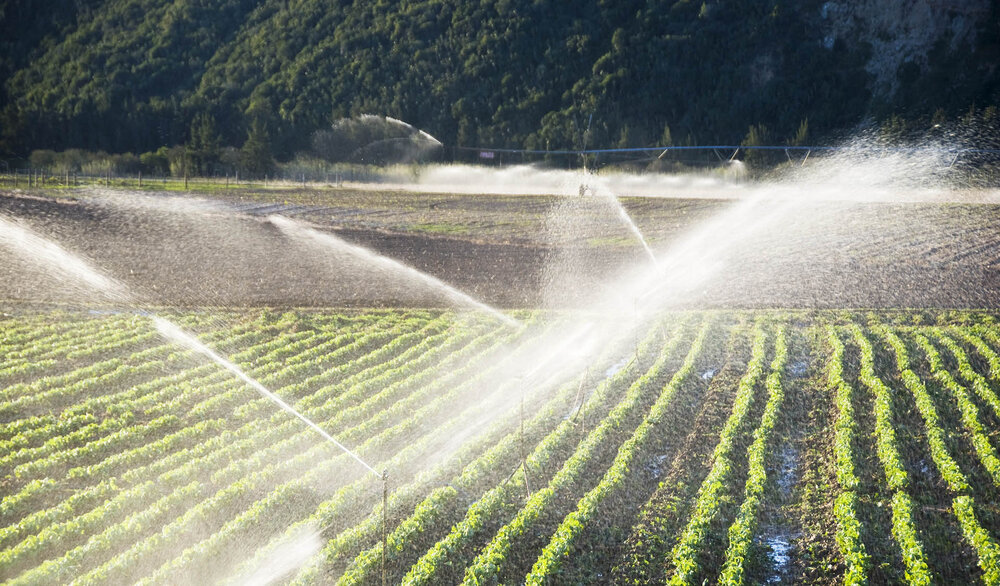 Modern irrigation systems implemented in 2.4m hectares of farmlands