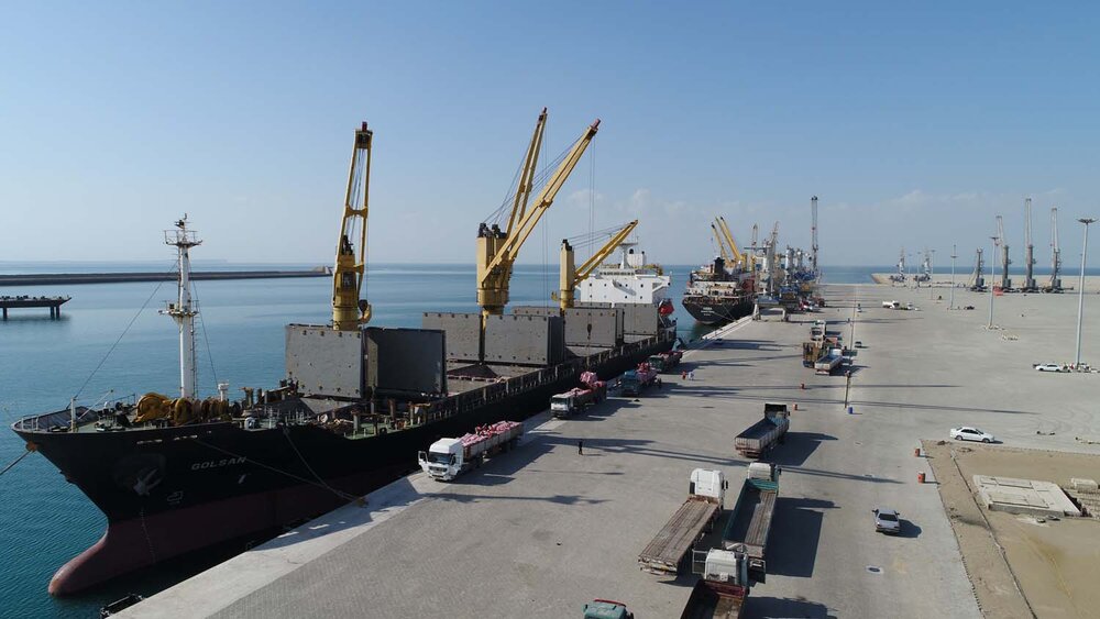 627,000 tons of basic goods unloaded at Chabahar port since Mar. 20