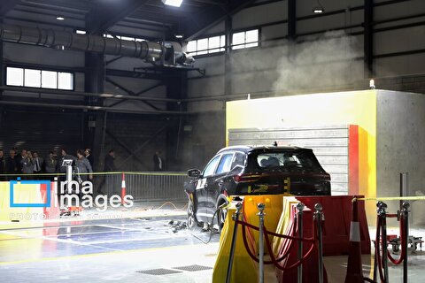 Vehicle crash, safety test center inaugurated in Tehran province