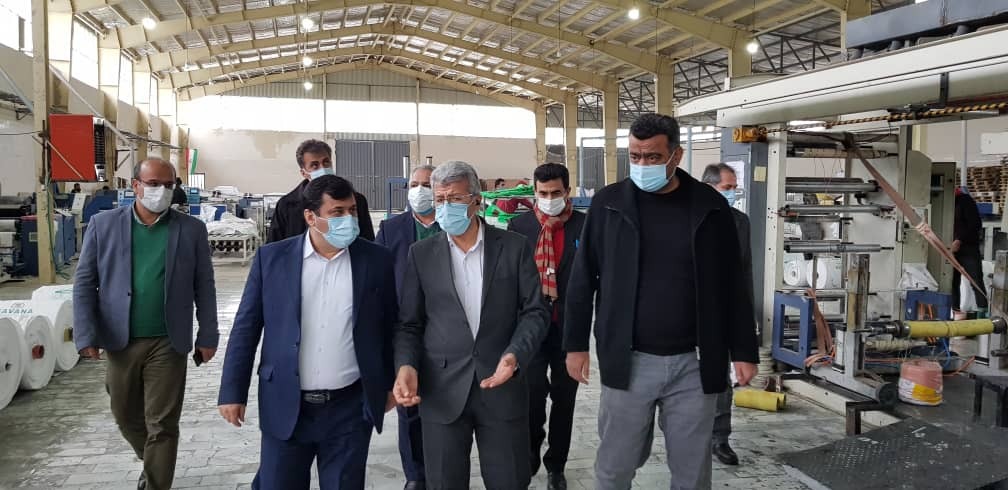 بازدید عضو هیات عامل بانک ملی ایران از واحد&zwnj;های تولیدی و صنعتی استان گلستان