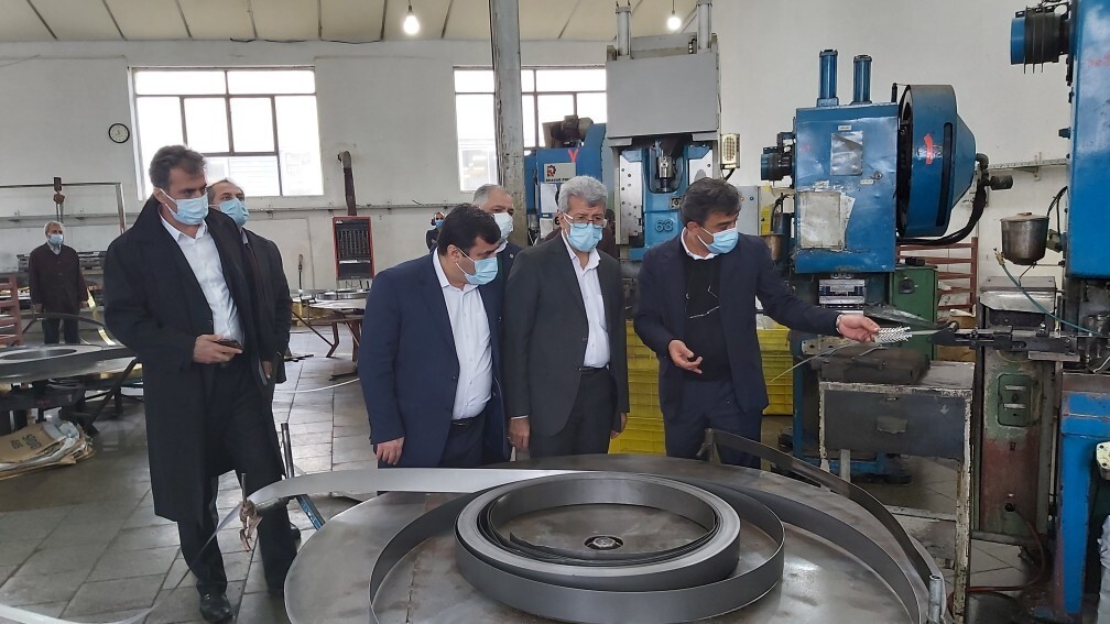 بازدید عضو هیات عامل بانک ملی ایران از واحد&zwnj;های تولیدی و صنعتی استان گلستان
