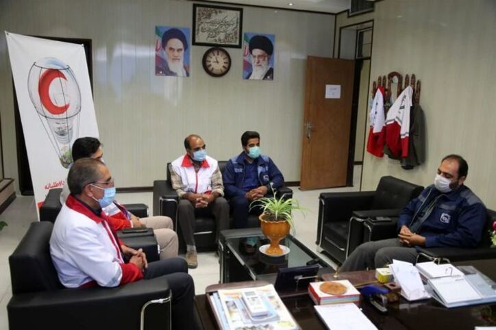 شرکت سنگ آهن بافق پشتیبان همیشگی هلال احمر