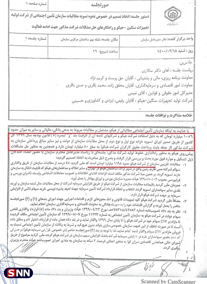 مطالبه تأمین اجتماعی از هپکو؛ ۲۵ درصد سهام مس طارم / آیا تأمین اجتماعی قصد خروج از هپکو دارد؟
