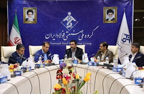 بازدید معاون وزیر صمت از گروه ملی صنعتی فولاد ایران