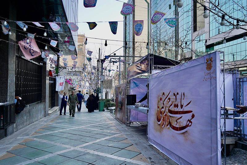 برپایی موکب شهدای مس به مناسبت نیمه شعبان