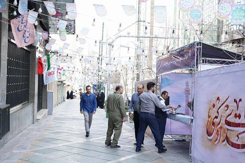 برپایی موکب شهدای مس به مناسبت نیمه شعبان