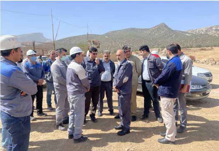 بازدید مدیر عامل شرکت گسترش صنایع معدنی کاوه پارس و مهندس حسینی مدیرعامل گروه سیمان تهران از شرکت سیمان ایلام