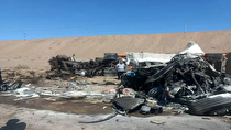 مرگ و مصدومیت دو کارگر راننده در جاده معدن سنگ آهن