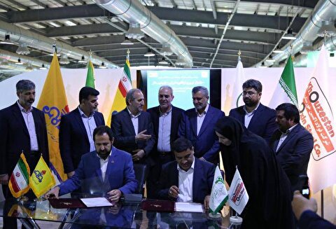 تبلور تکیه بر توان داخلی بر اساس توافق بین صندوق بازنشستگی کشوری و شرکت ملی گاز ایران در نمایشگاه بین المللی نفت، گاز و پتروشیمی