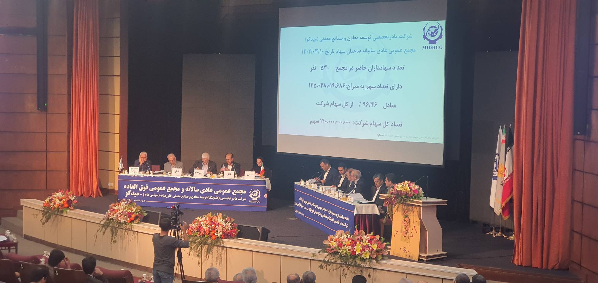 مجمع عمومی عادی سالانه و مجمع عمومی فوق‌العاده میدکو به صورت حضوری برگزار شد