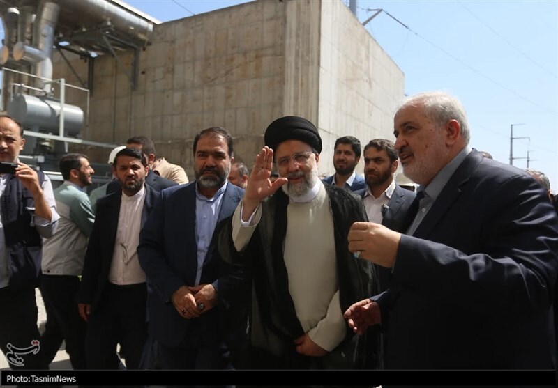 افتتاح نیروگاه ترکیبی فولاد مبارکه با حضور رئیس جمهور/ تزریق روزانه ۲۰ درصد برق به شبکه سراسری + تصاویر