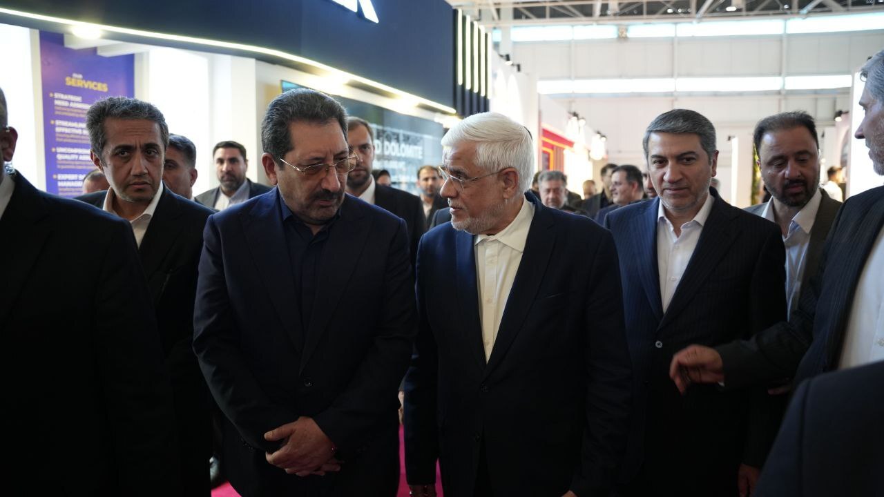 بازدید معاون اول رئیس‌جمهور از غرفه ایمیدرو در نمایشگاه ایران اکسپو ۱۴۰۴