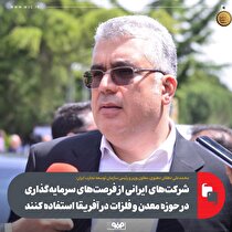 شرکت‌های ایرانی از فرصت‌های سرمایه‌گذاری در حوزه معدن و فلزات در آفریقا استفاده کنند
