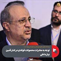توجه به صادرات محصولات فولادی در کنار تامین نیاز داخلی