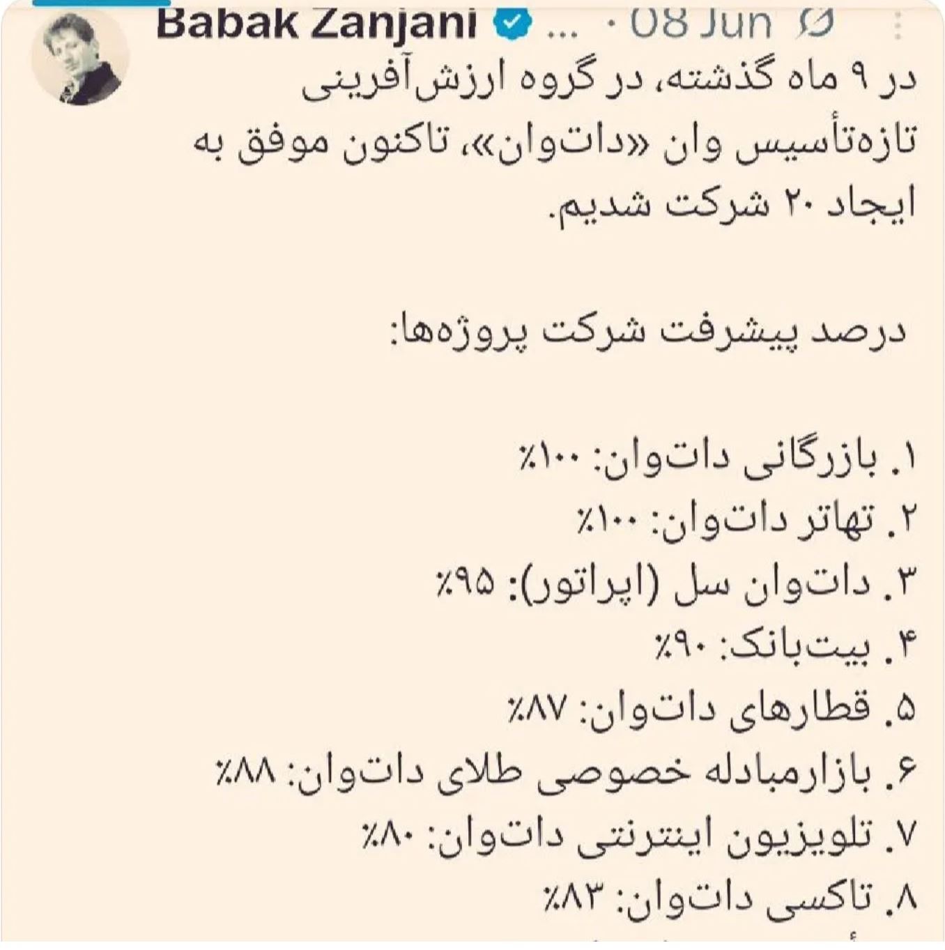 بازگشت بابک زنجانی؛ از مجوز برای فعالیت اقتصادی تا لشکرکشی تاکسی‌های برقی/ سخنگوی قوه قضاییه می‌گوید زنجانی بدهی به دولت ندارد!