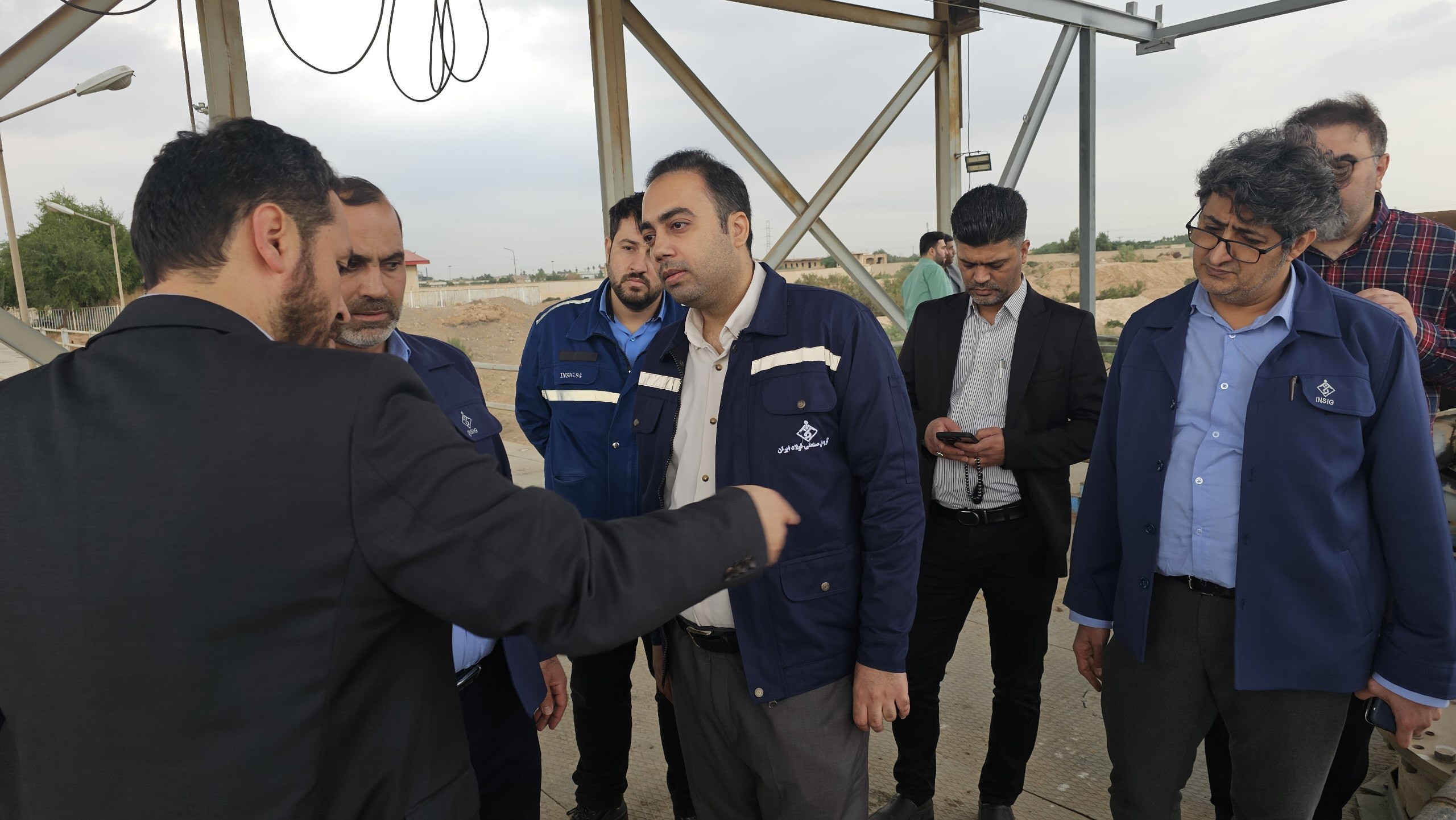 بازدید مدیرعامل آب و فاضلاب استان خوزستان از اسکله آبرسانی گروه ملی صنعتی فولاد ایران